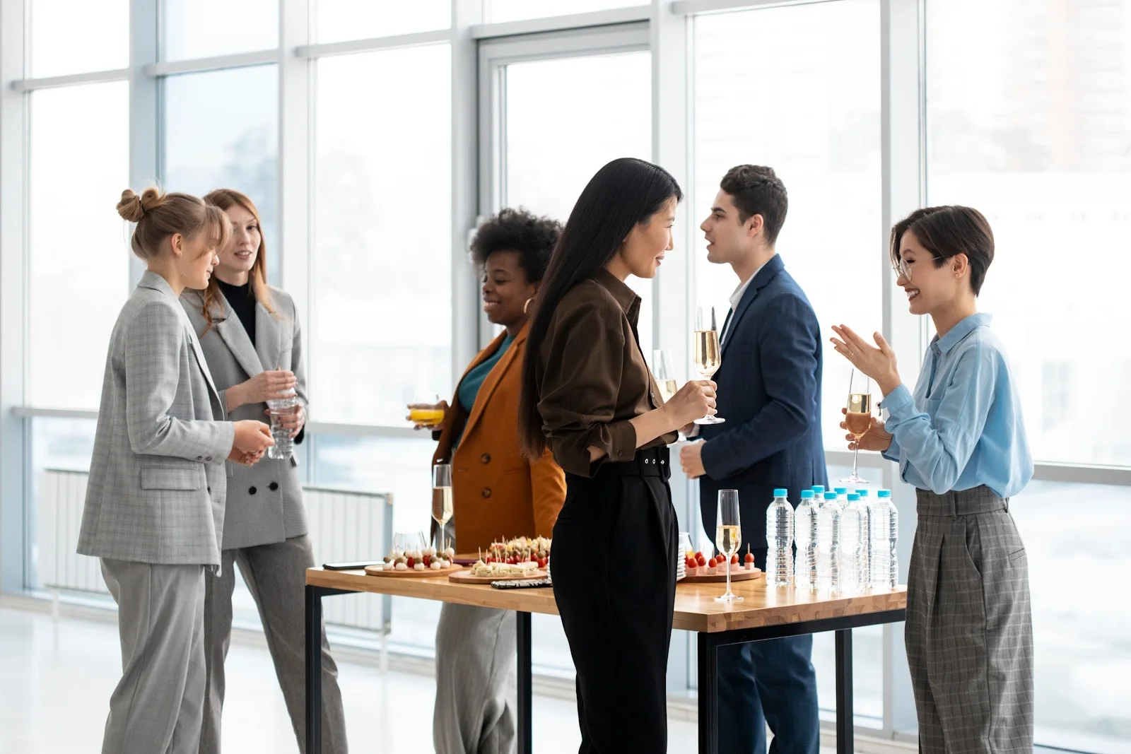 People at an office event