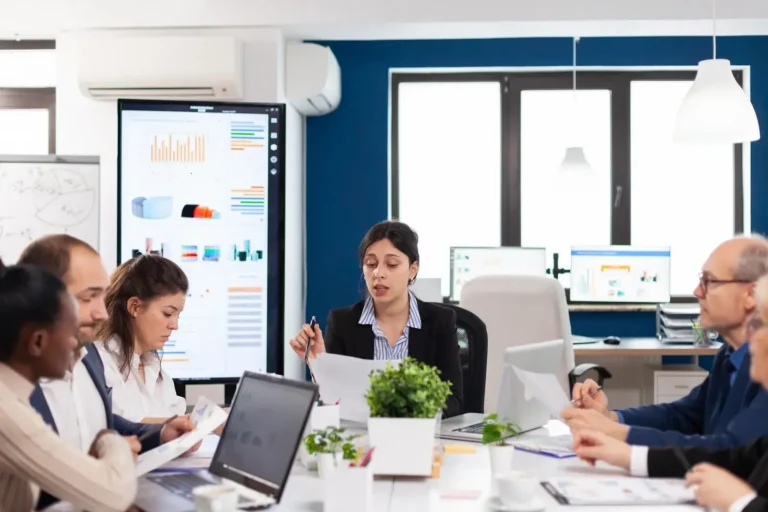 team in a meeting room
