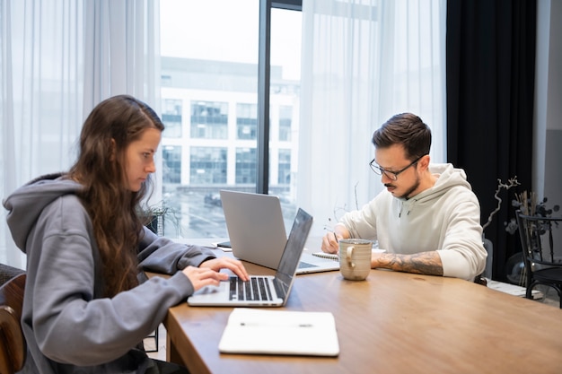 team at the office