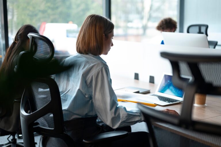 person working in the office